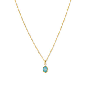 Collier mit blauem Nano Chrysopras