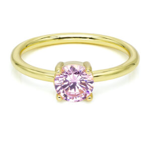 Damenring mit Zirkonia Pink