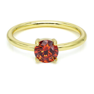 Damenring mit Zirkonia Granat