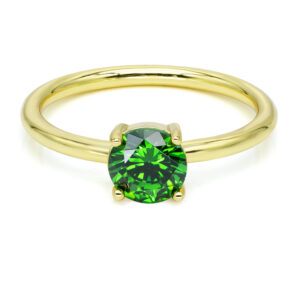 Damenring mit Zirkonia smaragdgrün