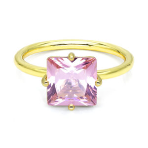 Damenring mit Zirkonia Pink