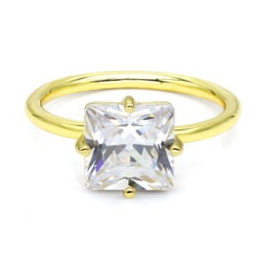 Damenring mit Zirkonia weiß