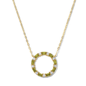 Collier Kreis mit 18 Zirkonia