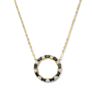 Collier Kreis mit 18 Zirkonia