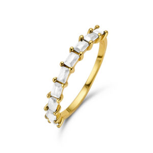 Damenring mit 9 Zirkonia