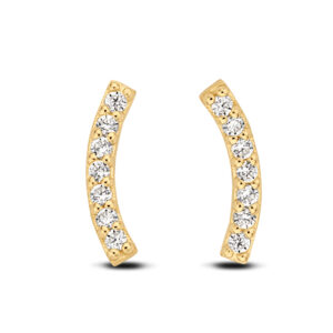 Ohrstecker mit 14 Zirkonia