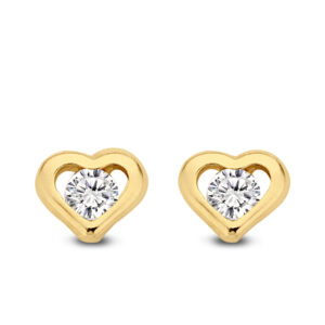 Ohrstecker Herz mit Zirkonia