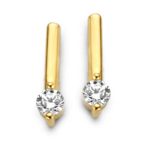 Ohrstecker Bar mit Zirkonia