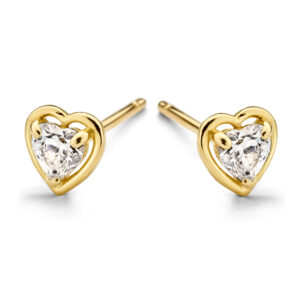 Ohrstecker Herz mit Zirkonia