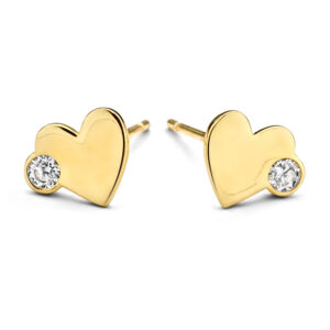 Ohrstecker Herz mit Zirkonia