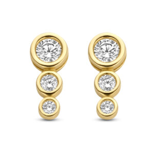 Ohrstecker mit 6 Zirkonia