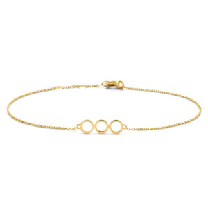 Armband mit Zwischenteil 3 Kreise