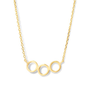 Collier mit Zwischenteil 3 Kreise