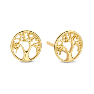 Ohrstecker Lebensbaum im Kreis