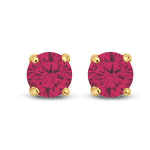 Ohrstecker Zirkonia rot
