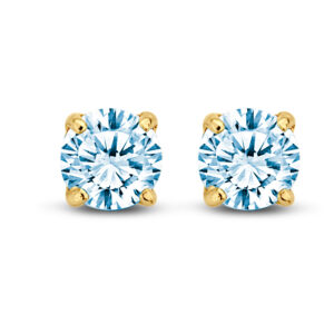 Ohrstecker Zirkonia aqua