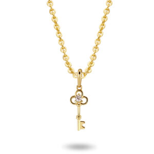 Collier Schlüssel mit Zirkonia