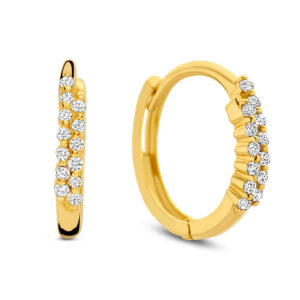 Klappcreolen mit 26 Zirkonia