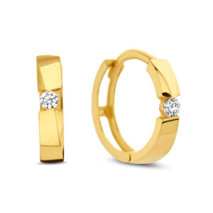 Klappcreolen mit Zirkonia