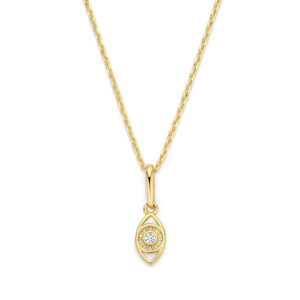 Collier mit Anhänger Auge Zirkonia