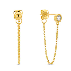 Ohrstecker mit Zirkonia/Kugel