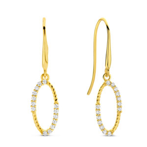 Ohrhänger mit 28 Zirkonia