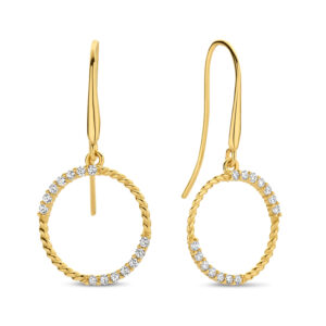 Ohrhänger mit 28 Zirkonia