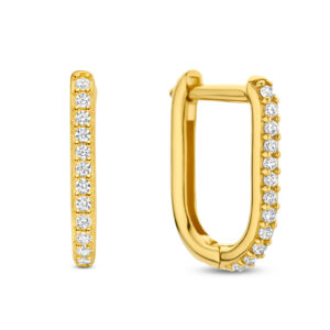 Klappcreolen mit 24 Zirkonia