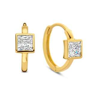 Klappcreolen mit Zirkonia