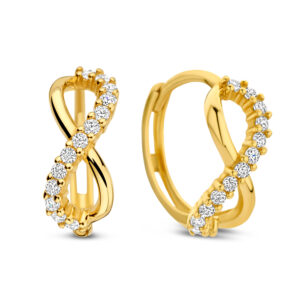 Klappcreolen Infinity mit 26 Zirkonia