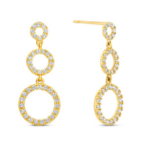 Ohrstecker mit 80 Zirkonia