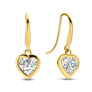 Ohrhänger Herz mit Zirkonia