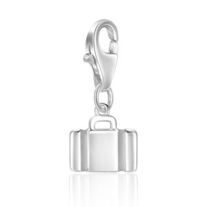 Charm Einhänger Koffer gelackt