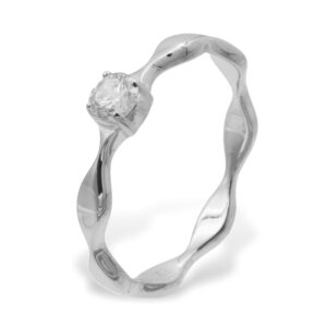 Damenring mit Zirkonia Silber 925/000