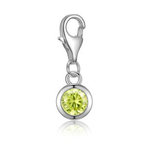 Charm mit Zirkonia peridot