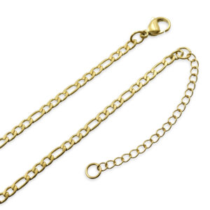 Figarokette 3.0 mm 925 Silber vergoldet