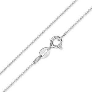 Ankerkette 1.2 mm 585 Weißgold