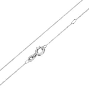 Ankerkette 0.8 mm 585 Weißgold