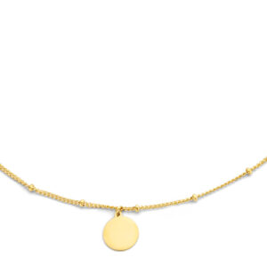 Lovebird Kette mit Kugeln + Gravurplatte