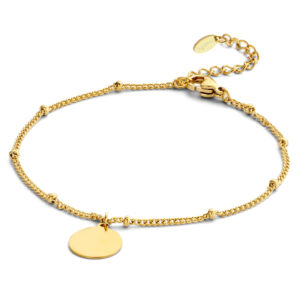 Lovebird Armband mit Kugeln + Gravurplatte