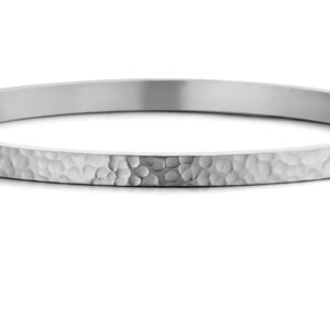 Lovebird Armreif gehämmert