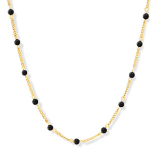 Lovebird Collier mit schwarzen Achat