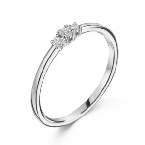 Lovebird Damenring mit Brillant 0.09 ct.