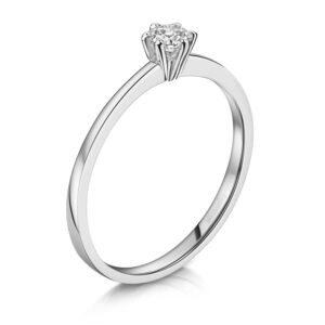 Lovebird Damenring mit Brillant 0.20 ct.
