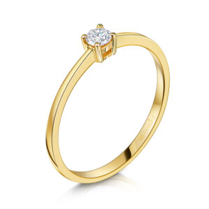 Lovebird Damenring mit Brillant 0.10 ct.