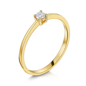 Lovebird Damenring mit Brillant 0.05 ct.