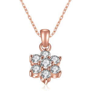 Lovebird Collier 8,5 mm mit 7 Zirkonia