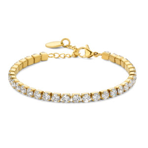 Lovebird Tennis-Armband mit Zirkonia