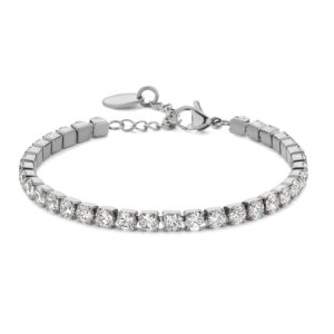 Lovebird Tennis-Armband mit Zirkonia