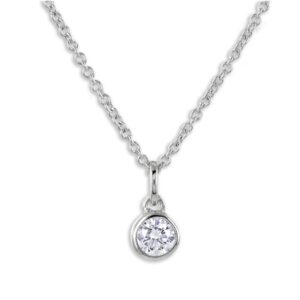 Lovebird Collier mit Zirkonia 101 Facetten